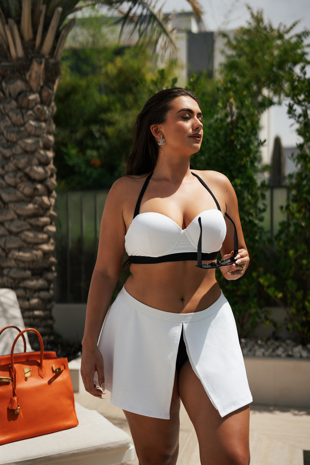 Jolie White Bikini Top