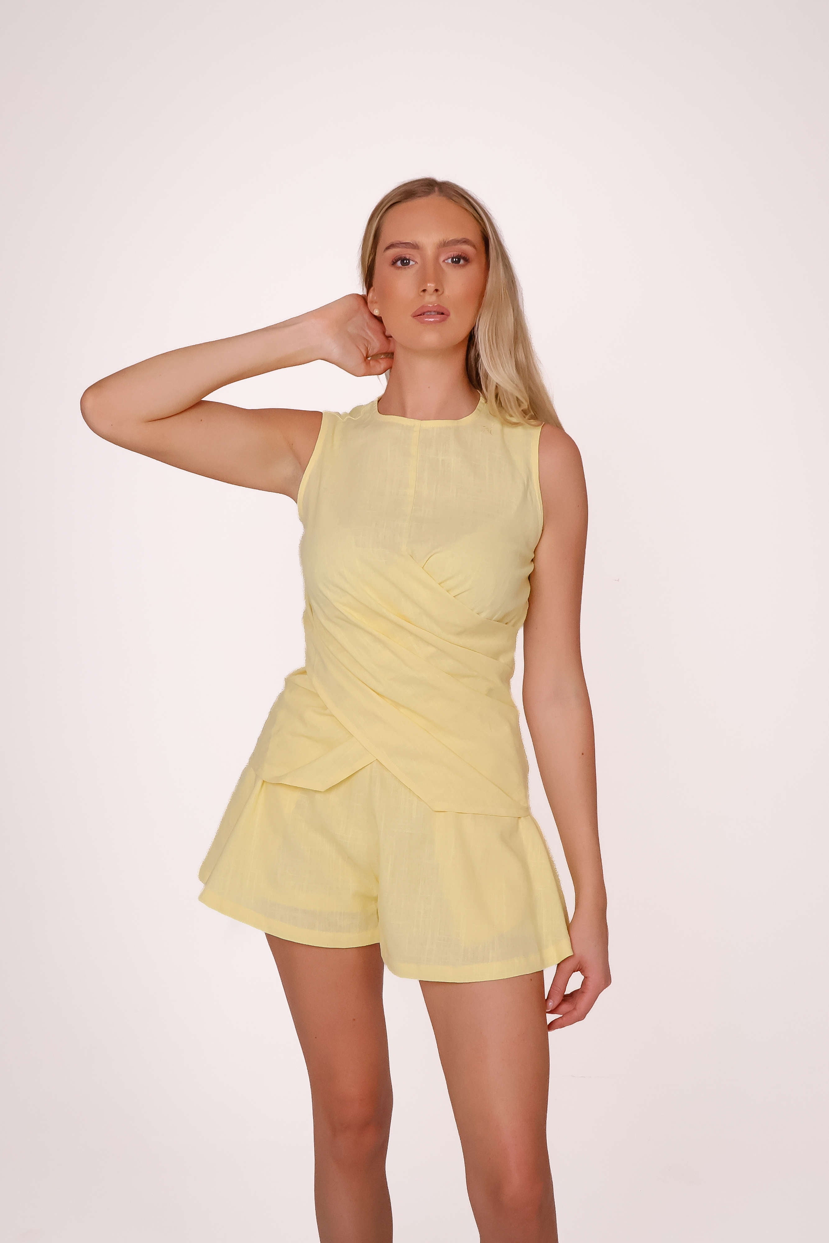 Drapé Top - Lin Soleil